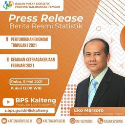 Pengumuman 5 Mei 2021: Rilis Pertumbuhan Ekonomi Triwulan I 2021 dan Ketenagakerjaan Februari 2021