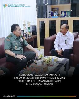 Visit of Lemhannas RI Officials in the Context of SSDN in Central Kalimantan