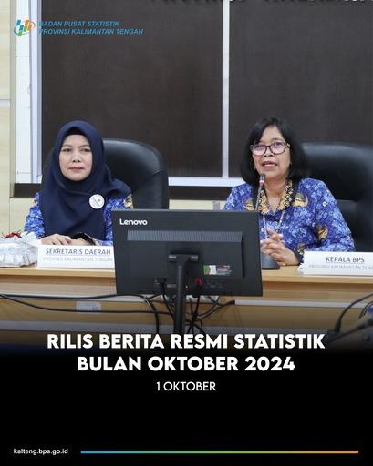 Berita Resmi Statistik Kalimantan Tengah Bulan Oktober Tahun 2024