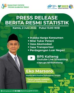 Press Release Berita Resmi Statistik Kalimantan Tengah 2 Juni 2022