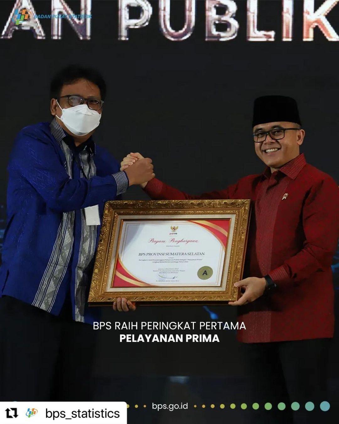 BPS Raih Peringkat Pertama Pelayanan Prima