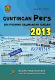 Guntingan Pers Bps Provinsi Kalimantan Tengah 2013