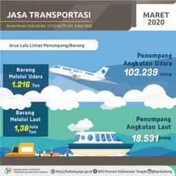 March 2020, The Number Of Passengers In Sea And Air Transportation Dropped 14.02% And 13.90% Respectively