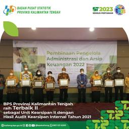 BPS Kalteng raih Terbaik II Unit Kearsipan II dengan Hasil Audit Kearsipan Internal Tahun 2021