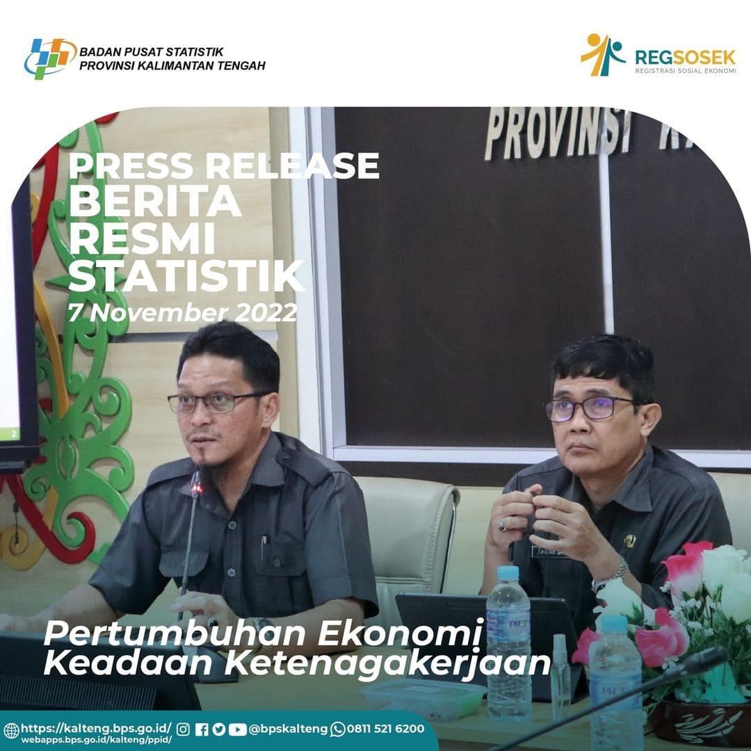 Press Release Berita Resmi Statistik Kalimantan Tengah 07 November 2022