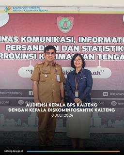  audiensi dengan Kepala Dinas Komunikasi Informatika, Persandian dan Statistik