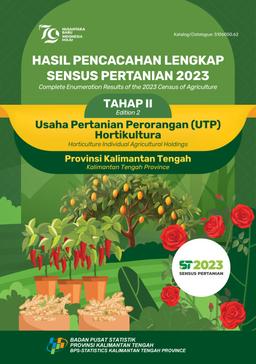 Complete Enumeration Results Of The 2023 Census Of Agriculture - Edition 2 Horticulture Individual Agricultural Holdings Kalimantan Tengah Province