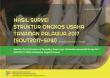 Results Of Cost Structure Of Secondary Food Crops Cultivation Household Survey Of Kalimantan Tengah Province 2017