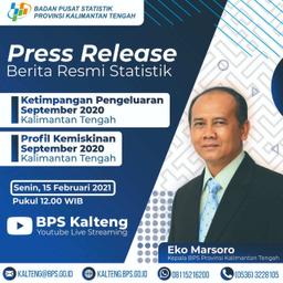 Pengumuman: Press Release Kemiskinan dan ketimpangan Kalimantan Tengah 15 Februari 2021