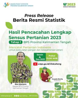 Press Release Berita Resmi Statistik Kalimantan Tengah 4 Desember 2023