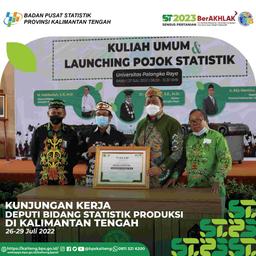 Kunjungan Kerja Deputi Bidang Statistik Produksi di Kalimantan Tengah