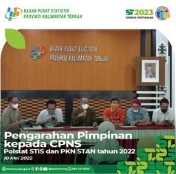 Pengarahan Pimpinan BPS Provinsi Kalimantan Tengah kepada CPNS Polstat STIS dan PKN STAN Tahun 2022