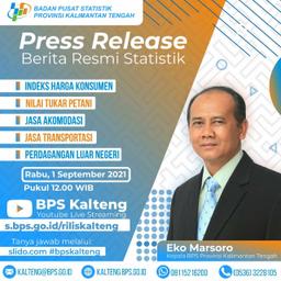 Pengumuman : Press Release Berita Resmi Statistik Kalimantan Tengah 1 September 2021