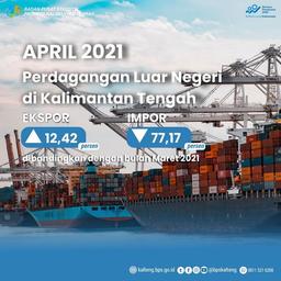 Perkembangan Perdagangan Luar Negeri bulan April 2021