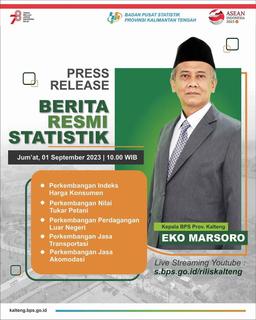 Press Release Berita Resmi Statistik Kalimantan Tengah 1 September 2023