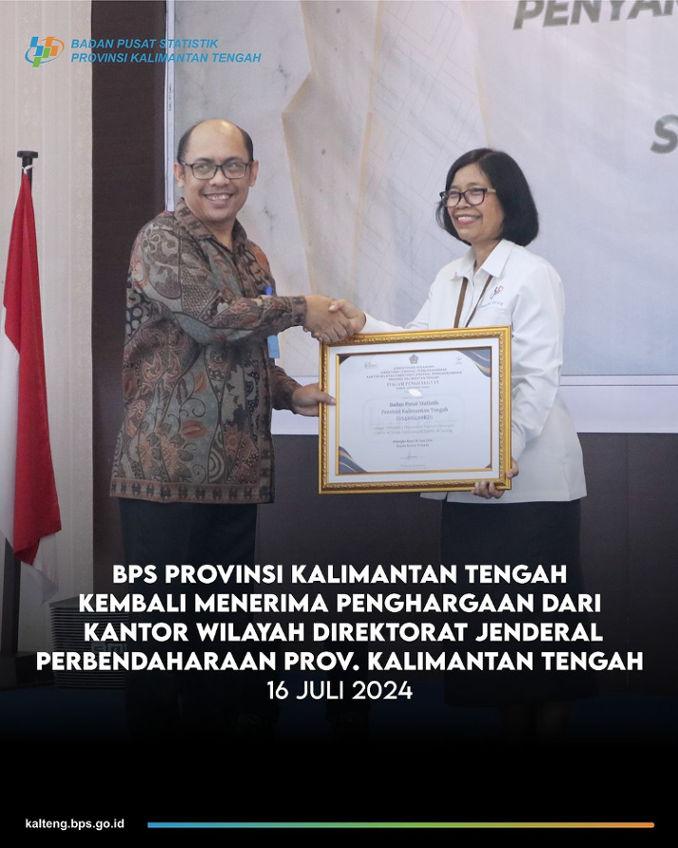 received an Award from the Regional Office of DJPb Central Kalimantan Province.