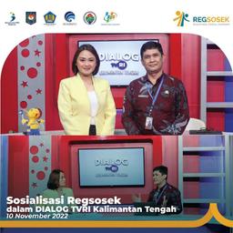 Sosialisasi Regsosek dalam DIALOG TVRI Kalimantan Tengah 10 November 2022