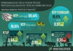 During February 2019, Farmer Exchange Rates (NTP) Rose To 95.61 Percent