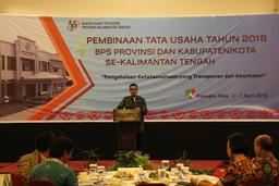 Pembinaan Tata Usaha Tahun 2018 BPS Provinsi Kabupaten/Kota Se-Kalimantan Tengah