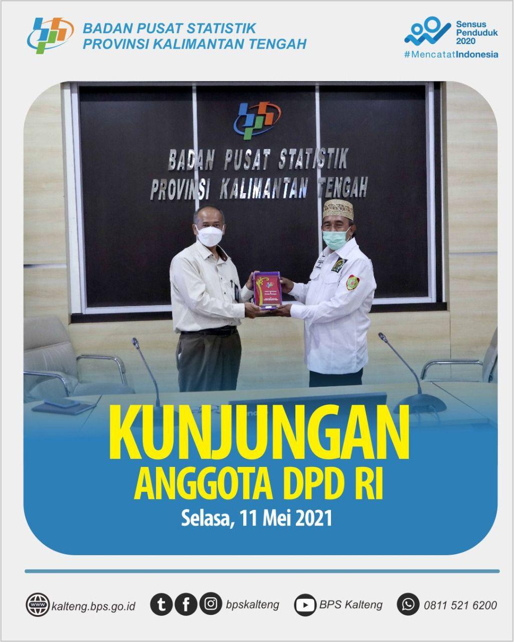 DPD RI Members Visit BPS-Statistics of Kalimantan Tengah Province