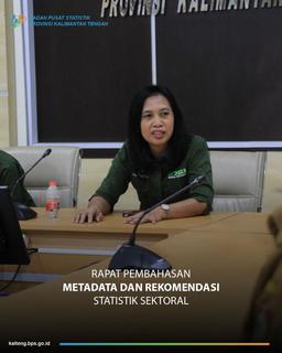 Rapat Pembahasan Metadata dan Rekomendasi Statistik Sektoral