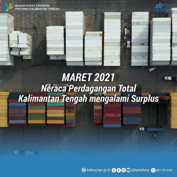 Perkembangan Perdagangan Luar Negeri bulan Maret 2021