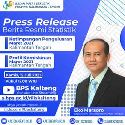 Announcement 15 July 2021: Kalimantan Tengah Poverty and Inequality Release March 2021